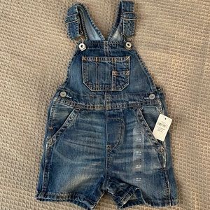 Never Worn, New with Tags: Baby Gap Shorts Overalls 12-18mos